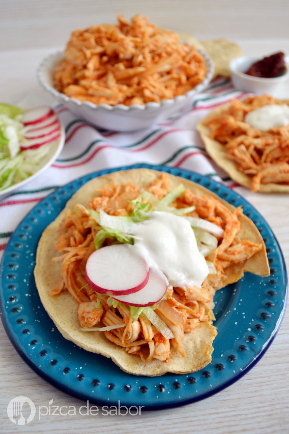 Chicken tinga or chicken in chipotle sauce www.thebestmexicanrecipes.com